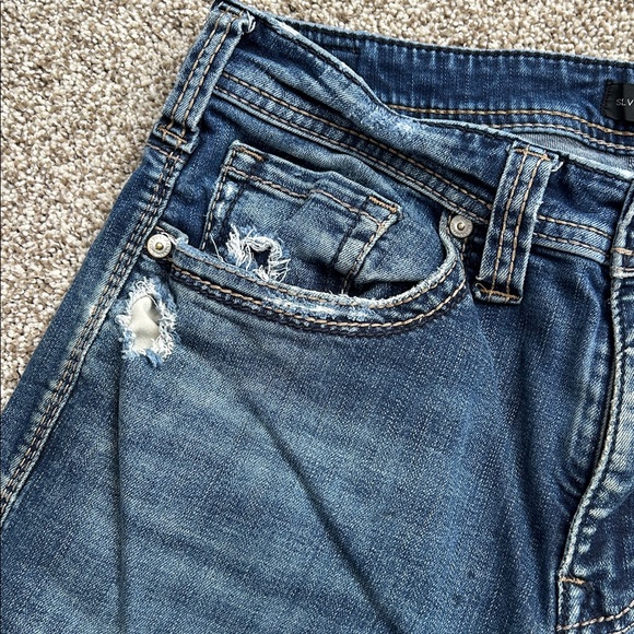 Used Men's Silver Zac Bootcut Jeans, Waist 32" - Picture 3 of 13